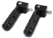Supporti pedali - 1 coppia/2 pezzi - Supporto pedale - Supporto pedali bicicletta - Universale 8 mm - 90 gradi pieghevoli - Alluminio - Supporti pedali bicicletta posteriore - Accessori bicicletta - Nero