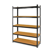 Brace 90 - Scaffale per carichi pesanti, in metallo e MDF, con 5 ripiani regolabili 180x90x40 cm