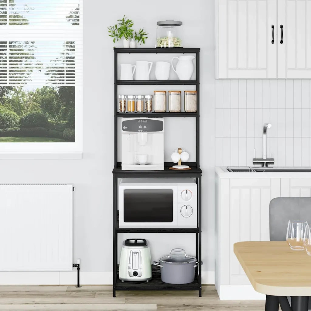 Mensola da cucina Rovere Nero 60 x 40 x 168 cm 883880