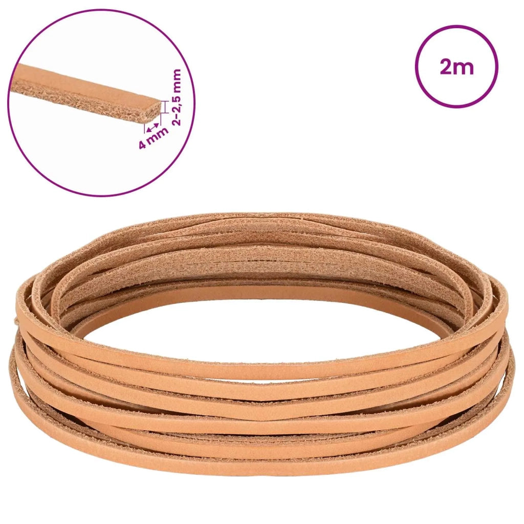 Cinturino in pelle Marrone Chiaro 200 x 0,4 cm Pelle 42034238