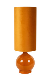 Lampada da tavolo Esterad vetro gialla 100cm E27 Lucide