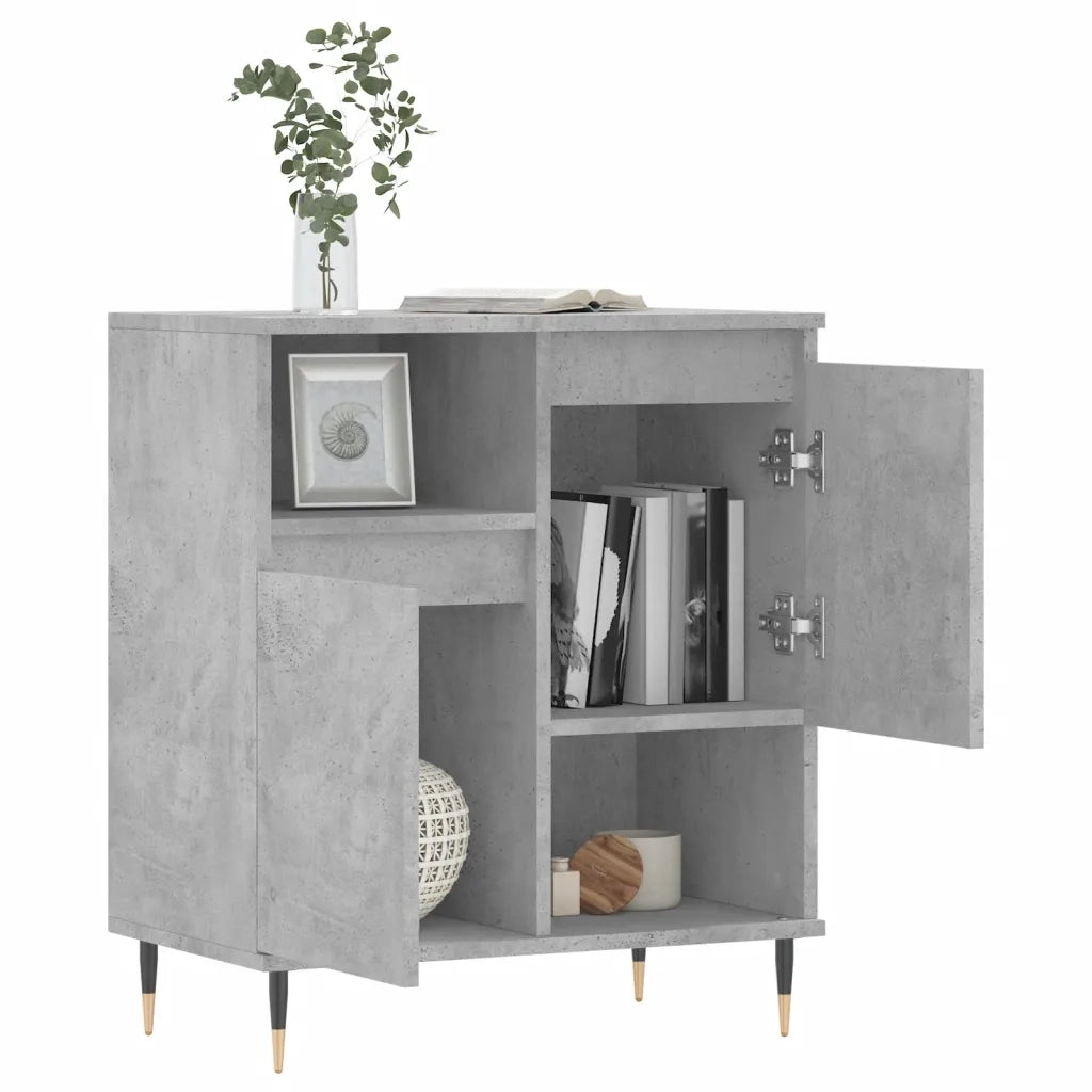 Credenza Grigio Cemento 60x35x70 cm in Legno Multistrato 831184