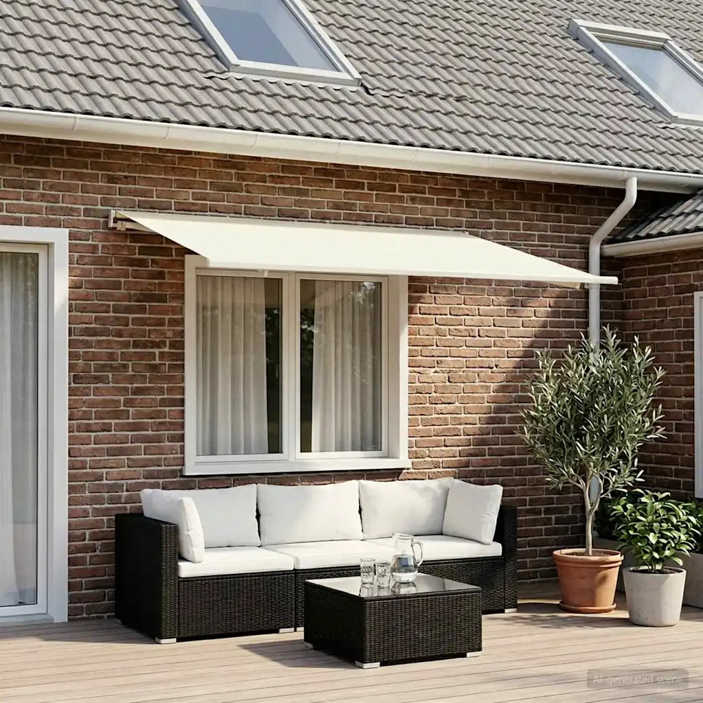Telo di ricambio per tenda da sole Crema 350 x 250 cm 3444196