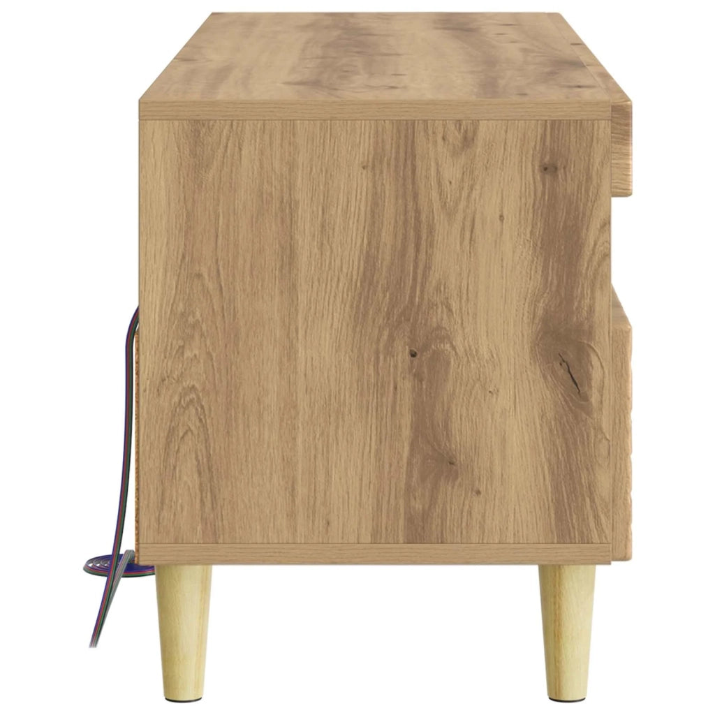 Mobile TV LED Rovere Artigianale Legno ingegnerizzato 897224