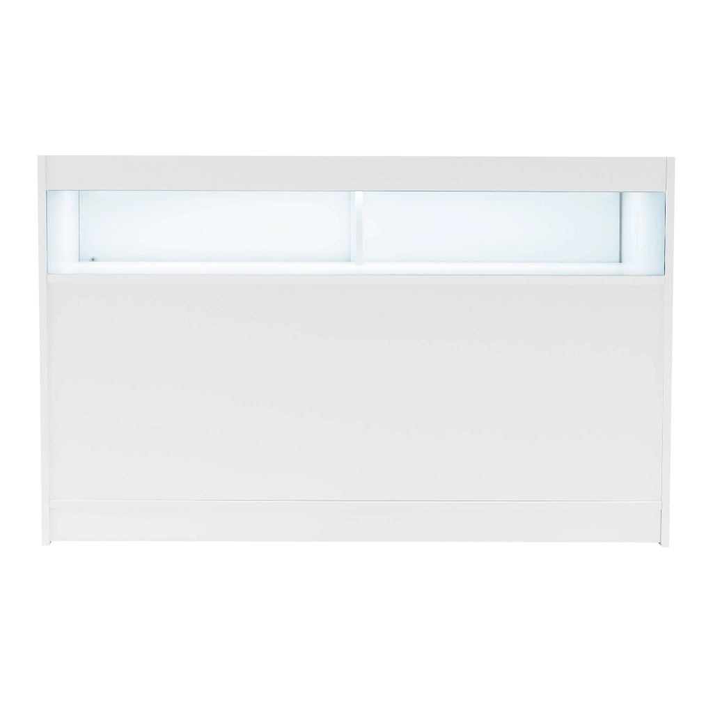Set Banconi Negozio Iris LED B1500 CM60 Bianco con Vetrina e Serratura