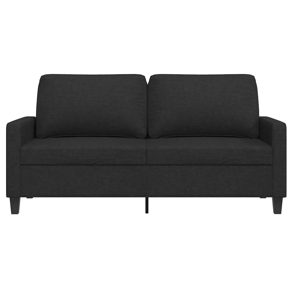 Divano a 2 Posti Nero 120 cm in Tessuto 359167