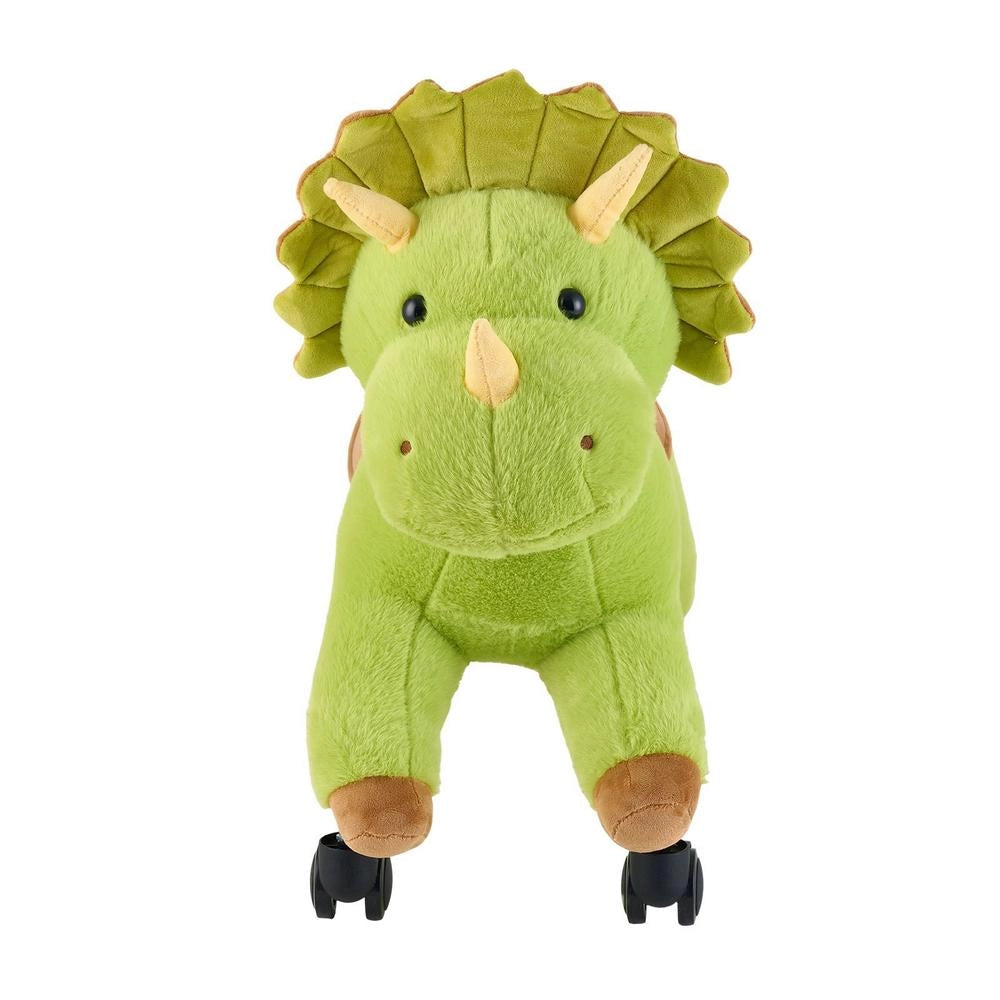 Cavallo Cavalcabile Bambini Dinosauro Ruote 360 Gradi Ruggiti Realistici Senza Batterie Carico 40kg 3+ Anni