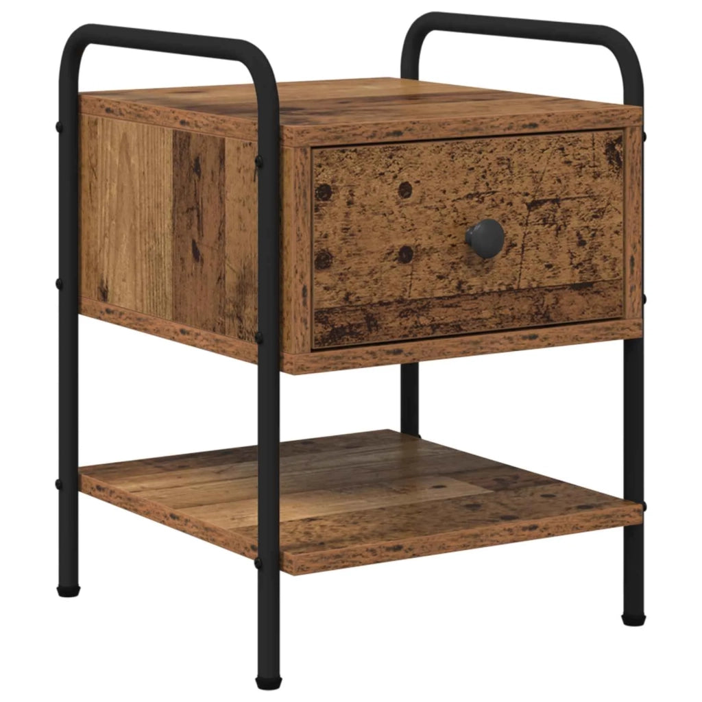 Armadio da Notte 2 pz Legno antico 35 x 36,5 x 47 cm 8007668