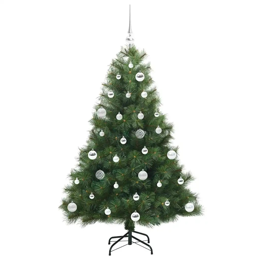 Albero di Natale | Decorazioni natalizie artificiale con 150 LED Verde 150 cm PE e PVC