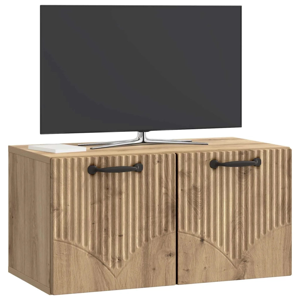 Mobile Porta TV da Muro Rovere Artigianale 59,5 x 31 x 30 cm