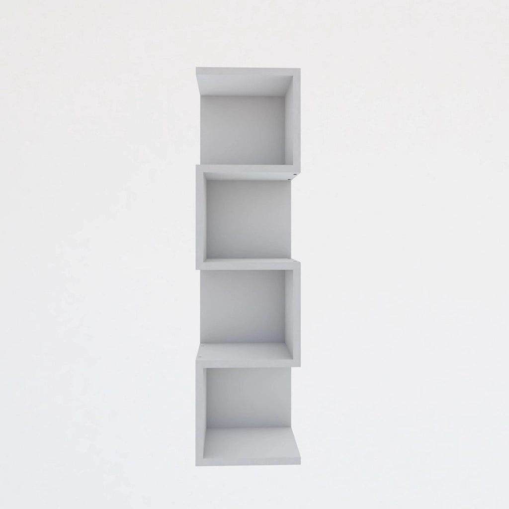 Libreria in legno "Alin" - 27 x 25 x 95 cm - Bianco