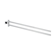 Portasalviette doppio cromo - 44 cm