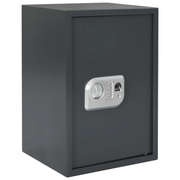 Cassaforte Elettronica Digitale con Blocco per Impronte 31x35x50 cm Acciaio