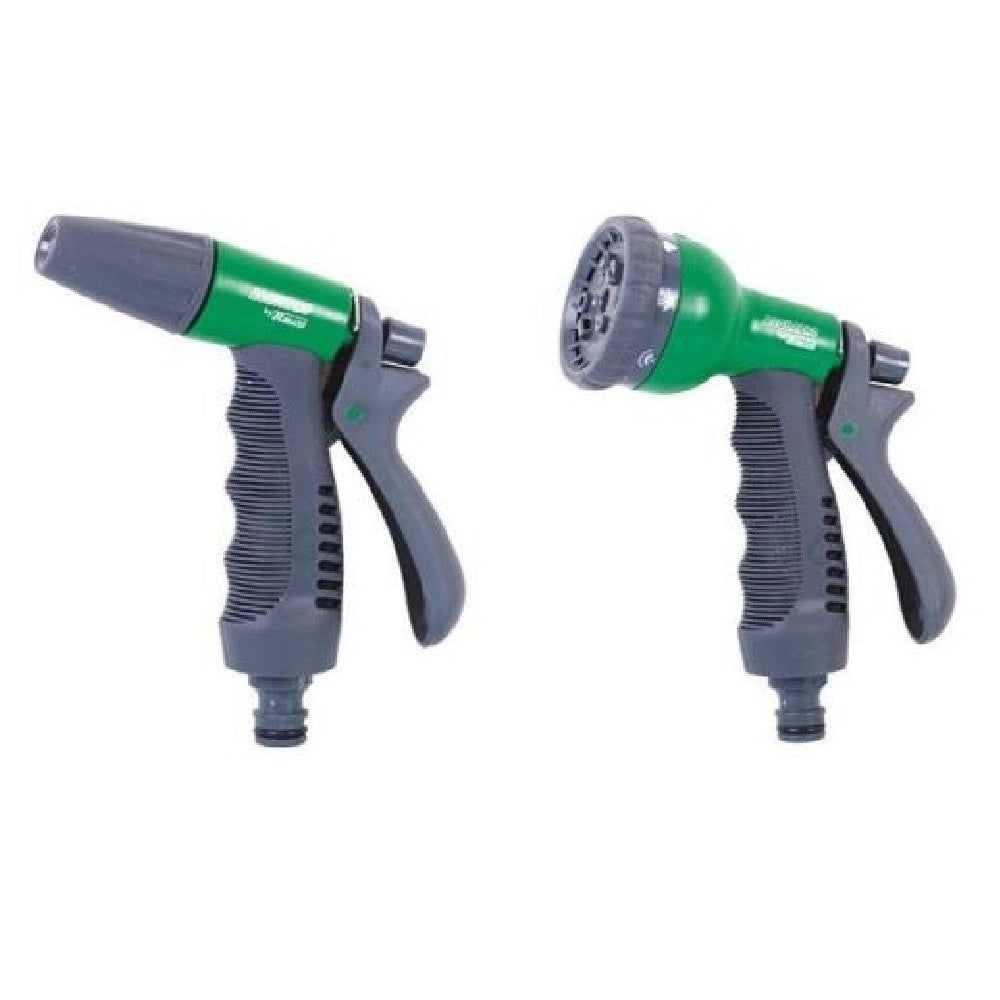 Trade Shop - Kit Per Irrigazione Giardino Doppia 2 Pistola Doppio Getto D'acqua Annaffiare -