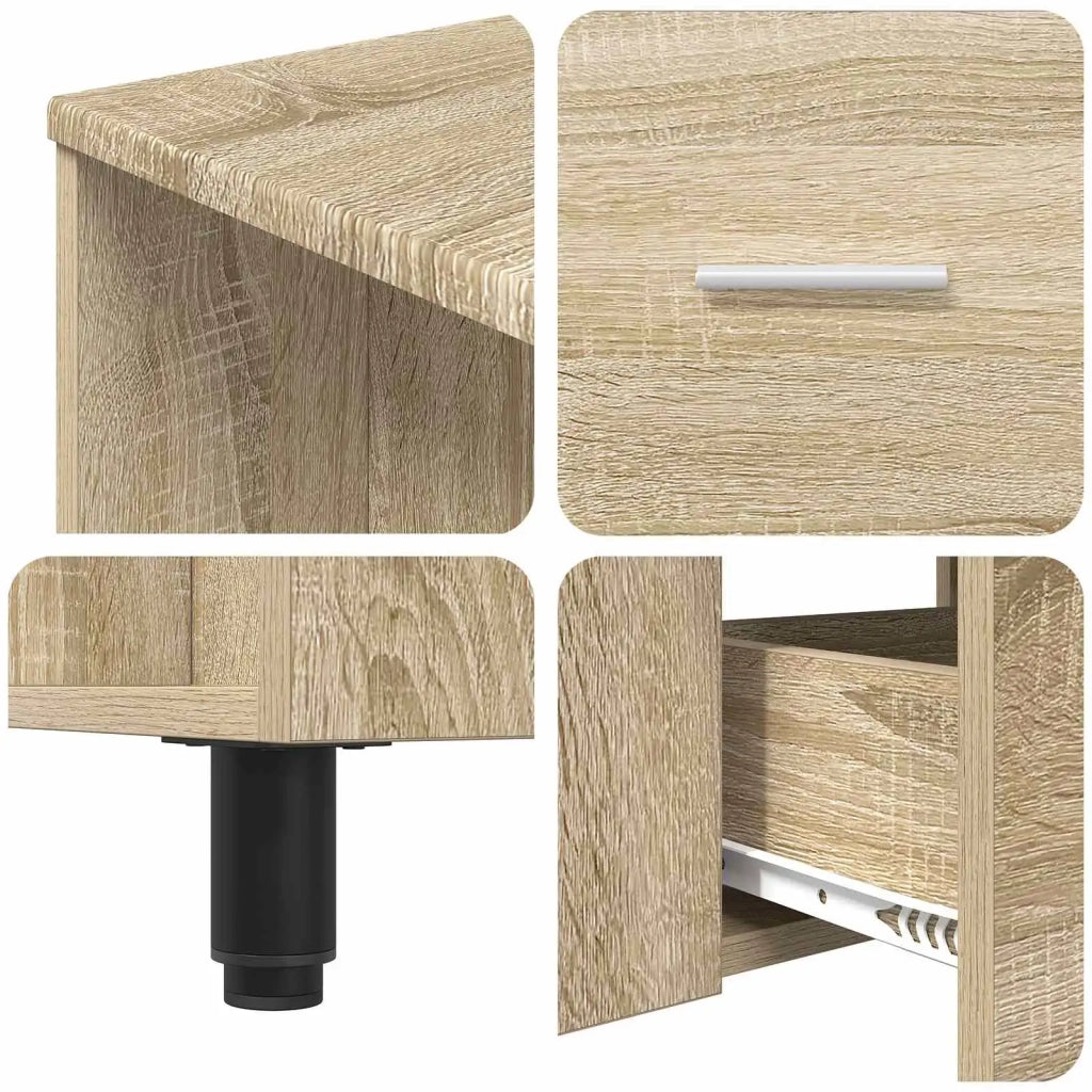 Mobiletto da bagno Rovere Sonoma 80 x 35 x 60 cm