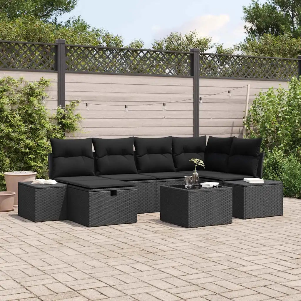Set di divani con cuscino 6 pcs polyrattan 3360724