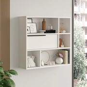 Scaffale da Parete Vesanto 90 x 22 x 81 cm - Bianco [en.casa]