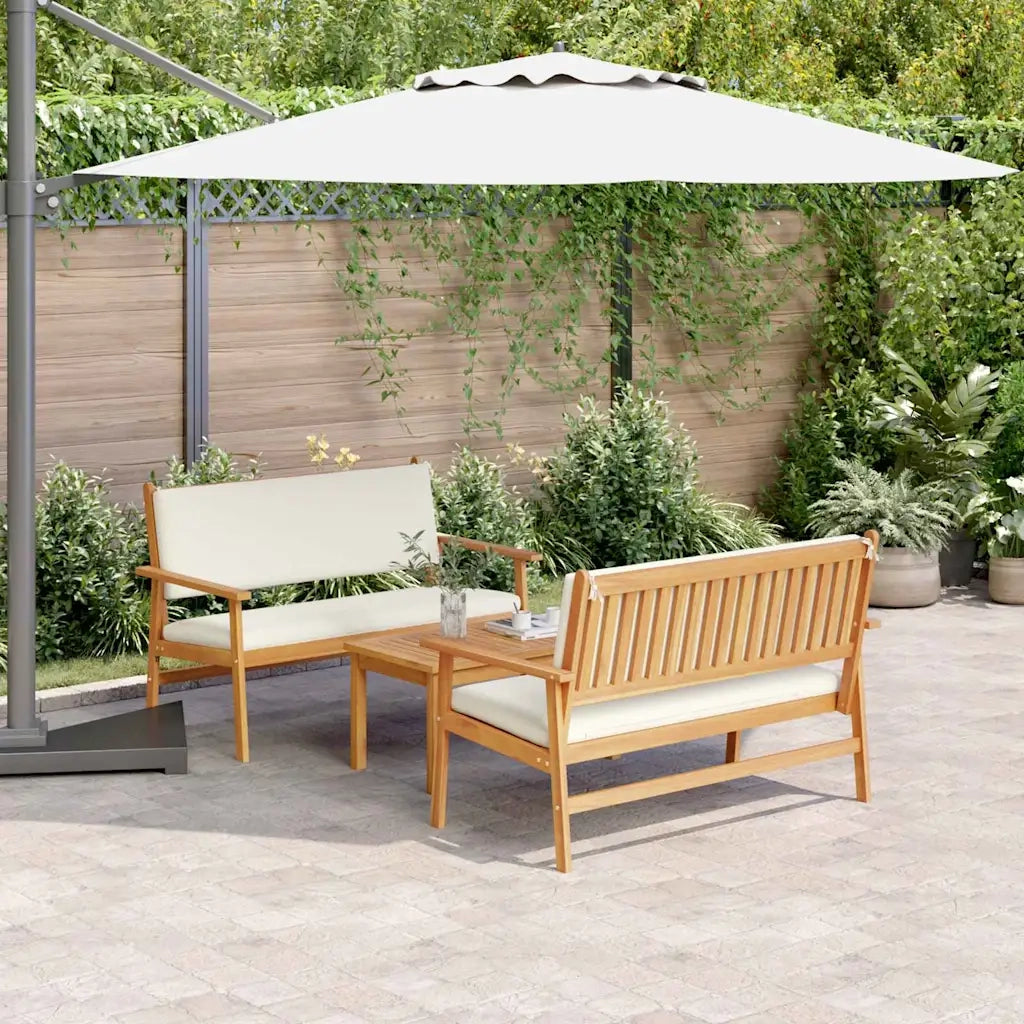 Set Divano da Giardino 3 pcs Marrone 120 x 65,5 x 79 cm 3325229