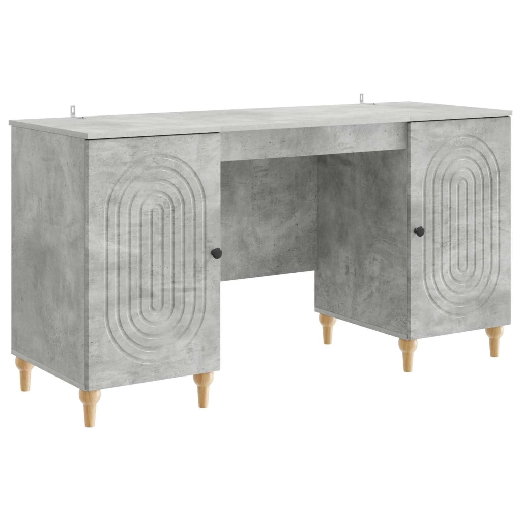 Scrivania con lo scaffale Grigio Cemento 142,5 x 50 x 75 cm 3414579
