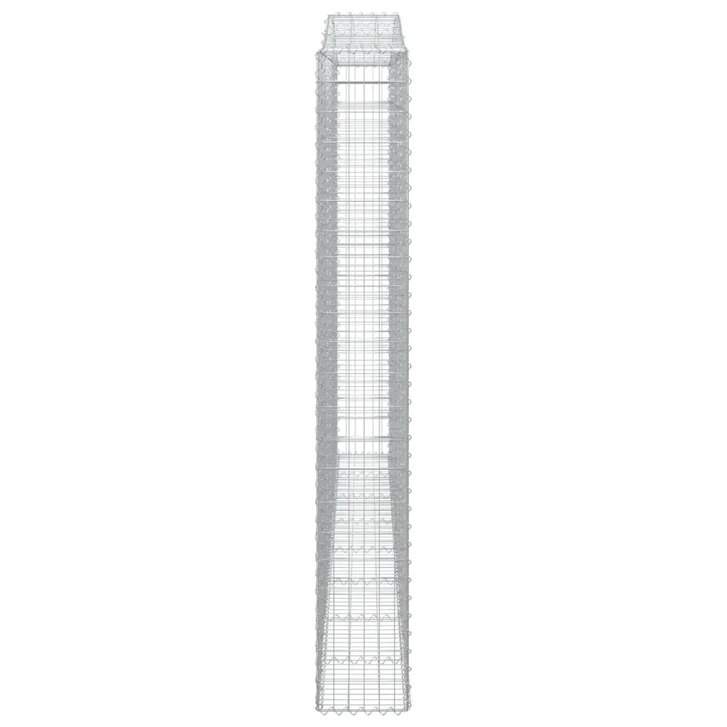 Cesto Gabbione ad Arco 400x30x220/240 cm Ferro Zincato 153411