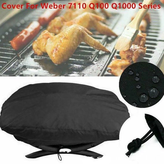 Adatto per Weber 7110 serie Q1000 Q2000 Q200 portatile cover di protezione per barbecue copertura esterna per barbecue