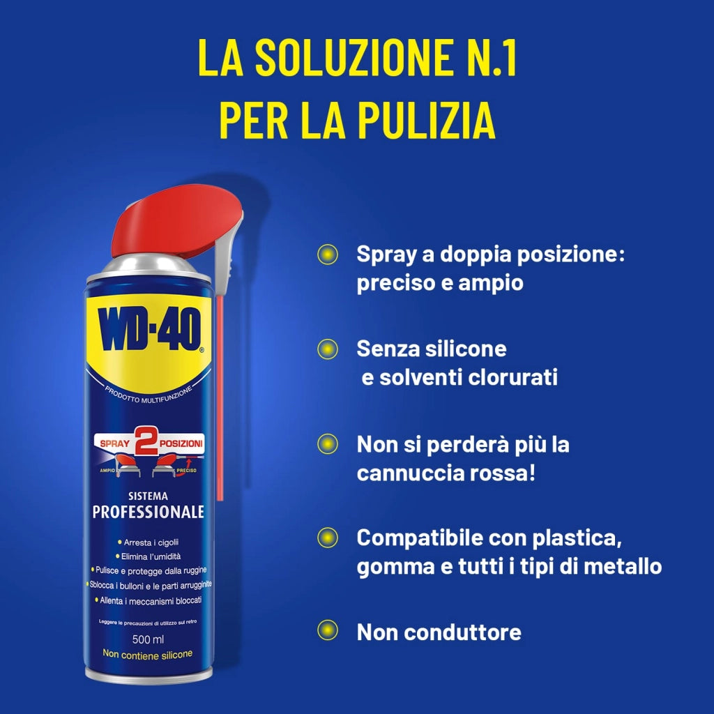 Sbloccante Spray Box Wd 40 Doppia Posizione 6 Pezzi 500 ml