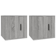 Mobile TV multimediale da parete mensola TV credenza TV per sala da pranzo soggiorno camera da letto 2 pezzi Sonoma 40 x 34,5 x 40 cm grigio 02_0029013