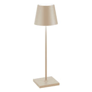 Zafferano Lampada a led da tavolo Poldina Pro Sabbia ricaricabile e dimmerabile con batteria fino a 12 ore
