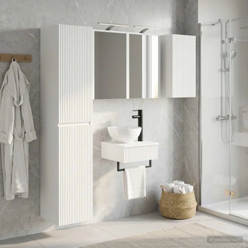 Set di mobili per il bagno 5 pcs Bianco 3407247
