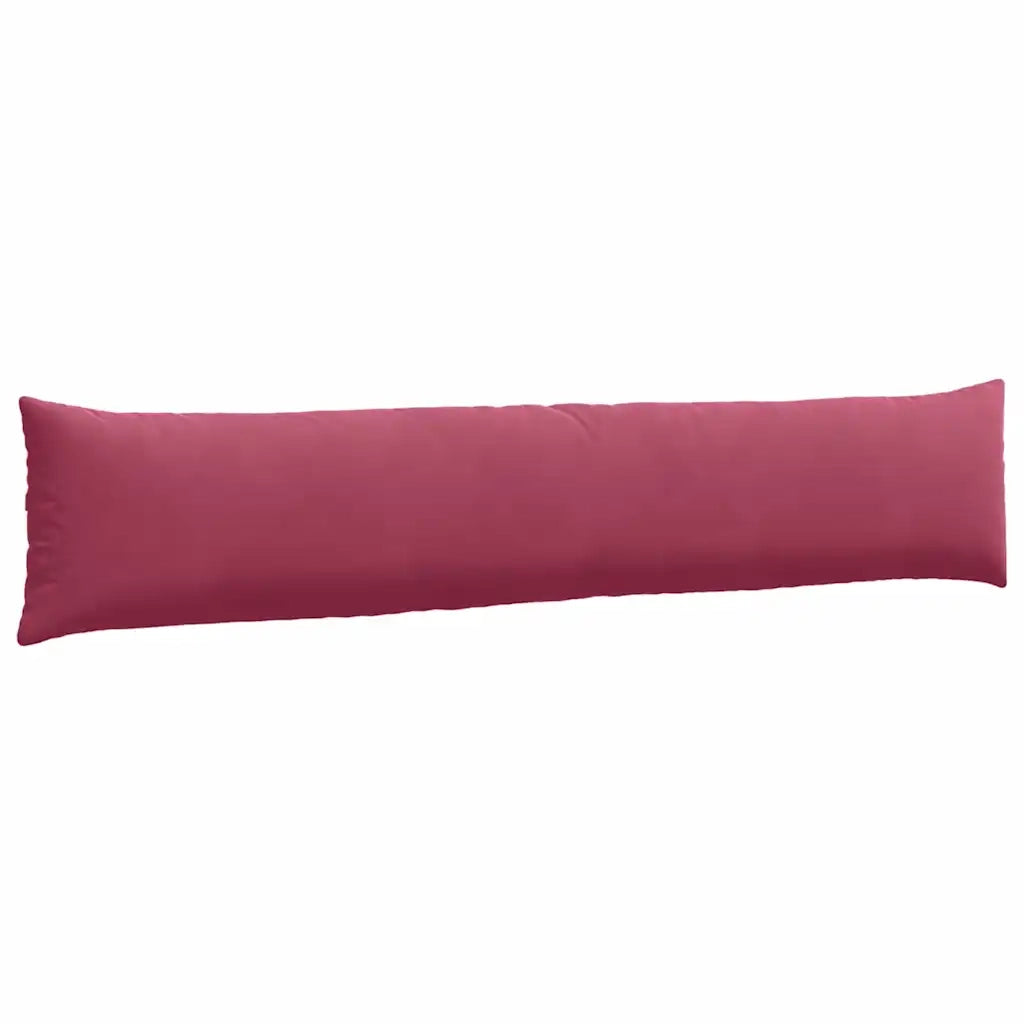 Cuscini da Divano 2 pcs Rosso Vino 200 x 40 cm Tessuto in Cords