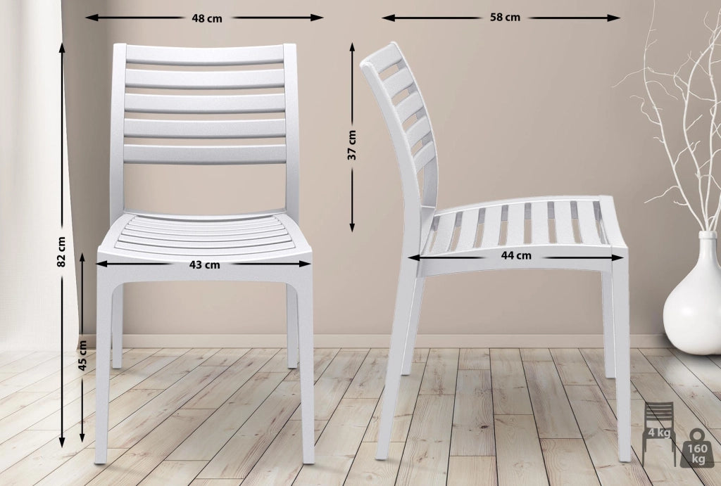 Sedia Ares bianco