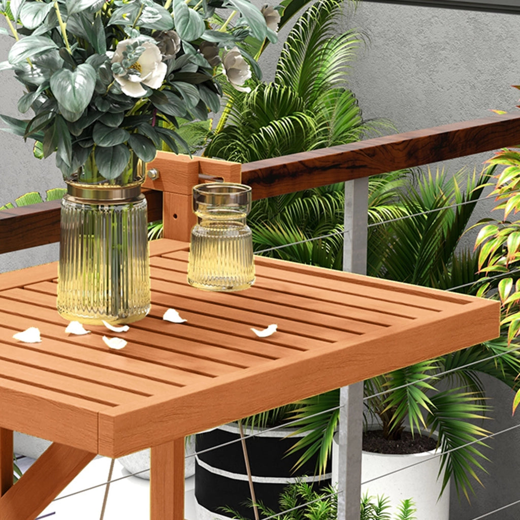 Tavolino da Caff¨¨ Pieghevole Regolabile in Legno ¨C zephmum ¨C Teak 50x50x50