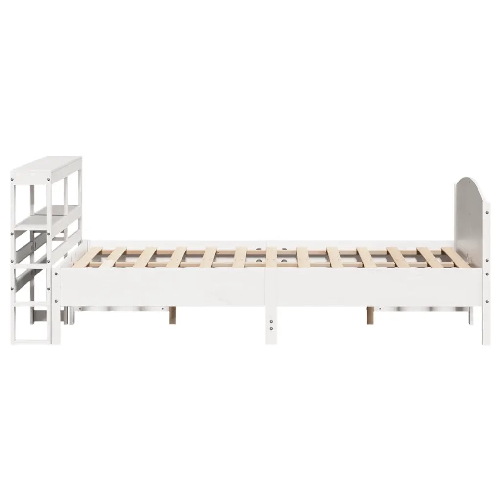 vidaXL Letto senza Materasso Bianco 140x190 cm Legno Massello di Pino