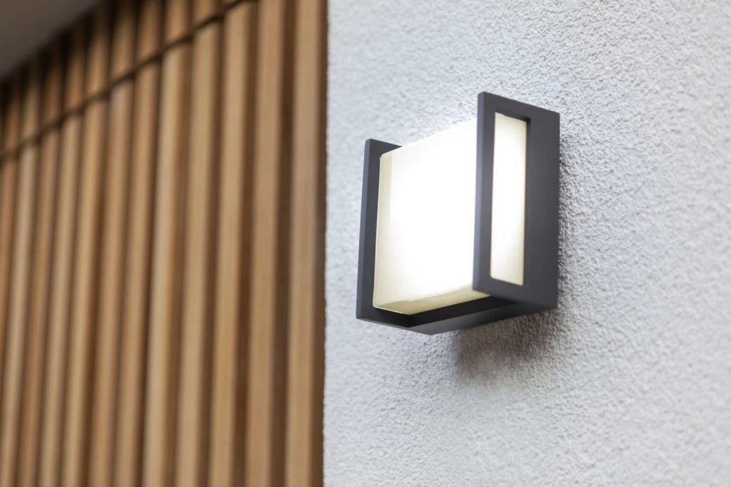 Applique esterna QUBO antracite Lutec LED 8W 3000K IP54