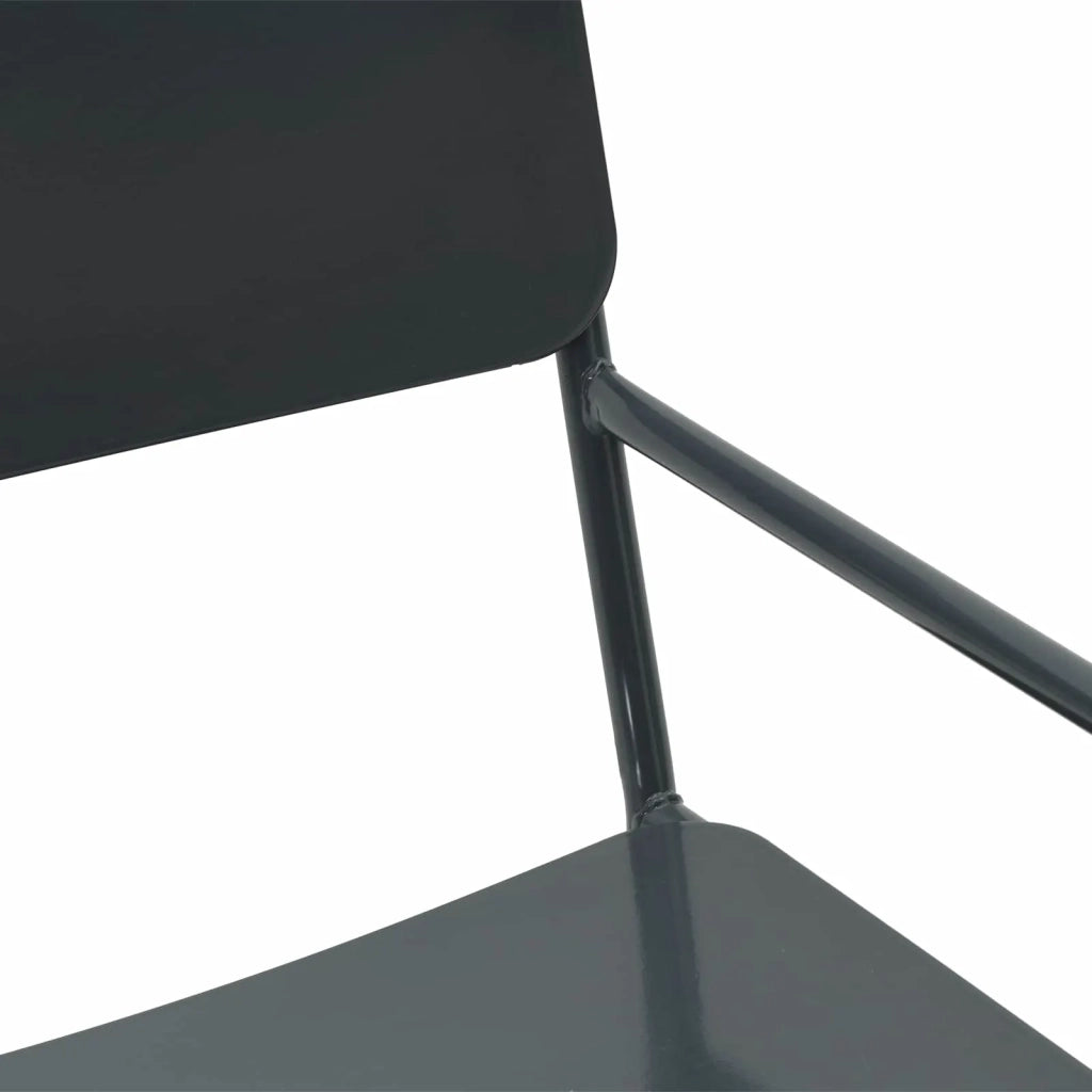 Sedie da giardino 2 pcs Antracite 51 x 55 x 81 cm Acciaio