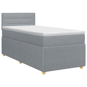 Letto box spring con materasso Grigio Chiaro 90 x 190 cm 3451349