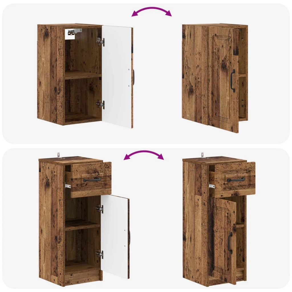 Set di Mobili da Bagno da 4 Pezzi UTRECHT Legno antico 3417979