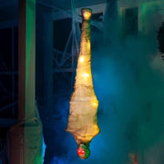 Decorazione di Halloween - Cocon illuminato da 120 cm simile a un frutto - Decorazione di Halloween per interni e esterni