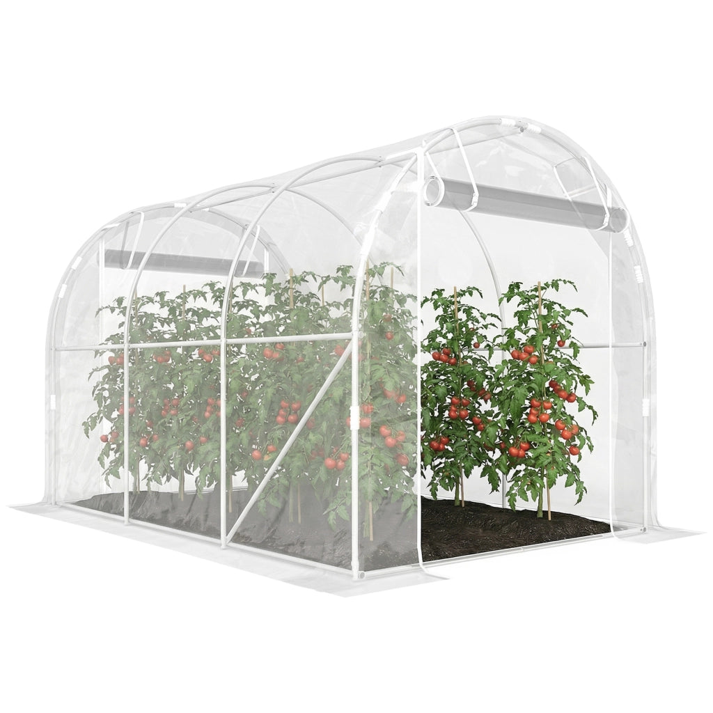 Serra polytunnel ¨C zephmum ¨C grigio acciaio 2x3x2m