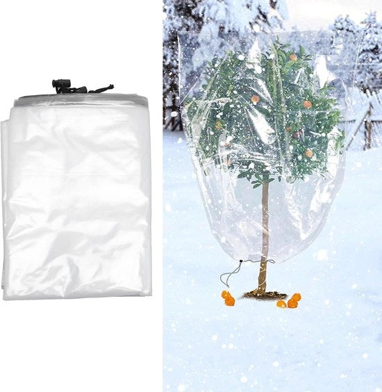 Copertura per piante duratura - Protezione invernale - Protezione da gelo - Materiale PE - Transparenza - Utilizzo multifunzionale - Copertura per giardino