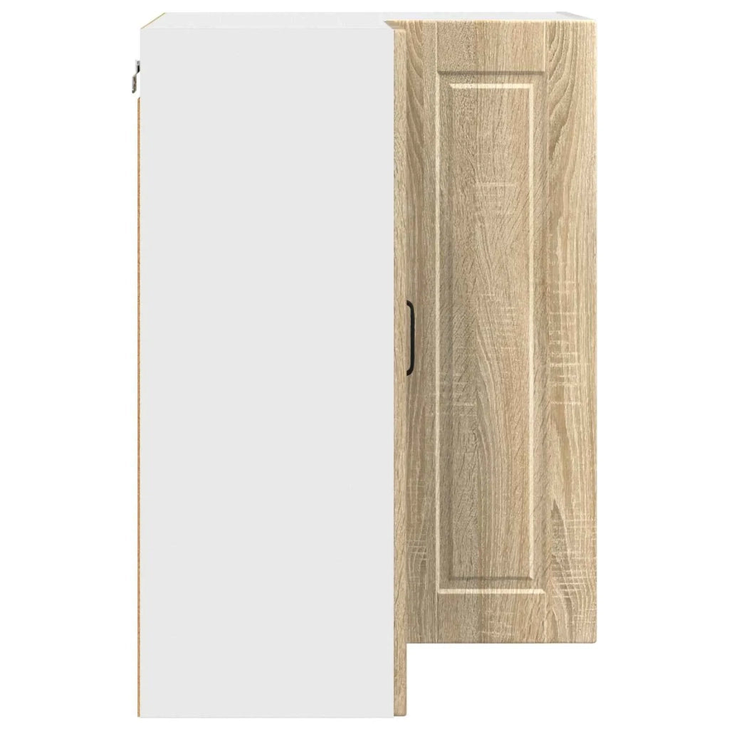 Mobile angolare per parete PORTO Rovere Sonoma 57 x 57 x 80 cm