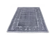 Tappeto Casa Bagno/Cucina Cotone Tinta Unita Disegno Annette Colore Grigio - 50x80 - Grigio