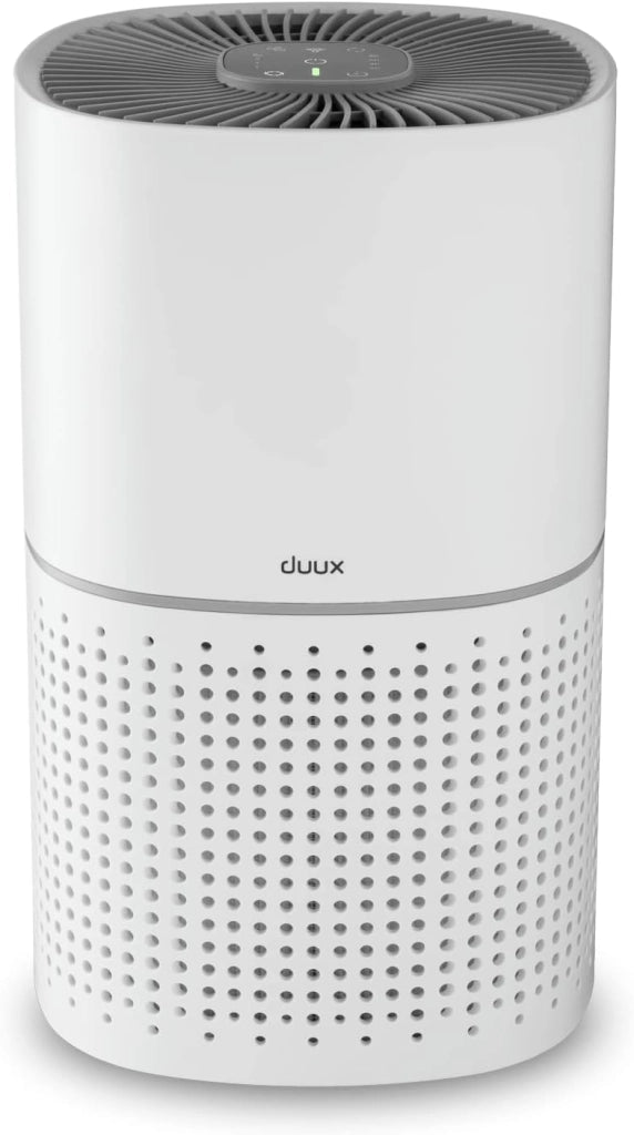 Bright Purificatore d'aria con prefiltro tripla protezione, H13 e filtro a carbone attivo, HEPA, per ambienti fino a 27 m², ideale per polvere, fumo e odori di animali (bianco)
