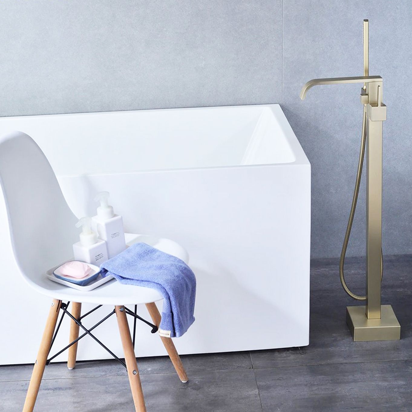 Rubinetto Da Vasca Rea Carat Gold Brush