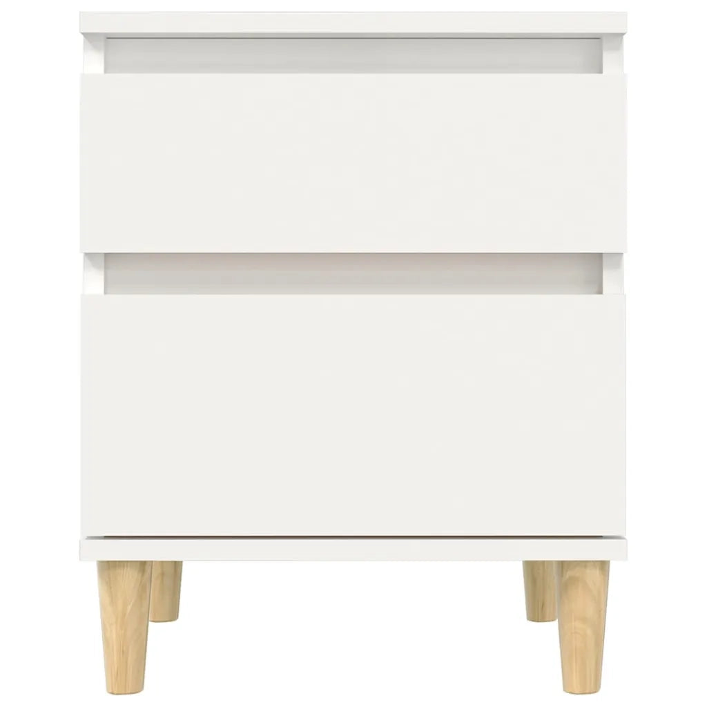 Comodini 2 pz in Bianco 40x35x50 cm 821827