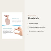 Cuscini Antislip per Piedi - Invertondo Supporto - Insieme di Calze con Tacco Alto - Protezione e Alleviamento del Dolore ai Piedi - 2 Pair