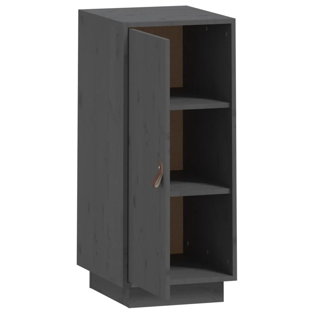 Buffet credenza cassettiera armadio mobile contenitore organizer per cucina soggiorno salotto 34 x 40 x 75 cm legno massello di pino grigio 02_0031786