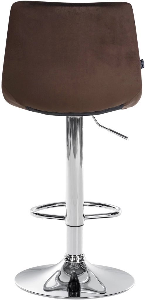2er Set Barhocker Jerry Samt chrom