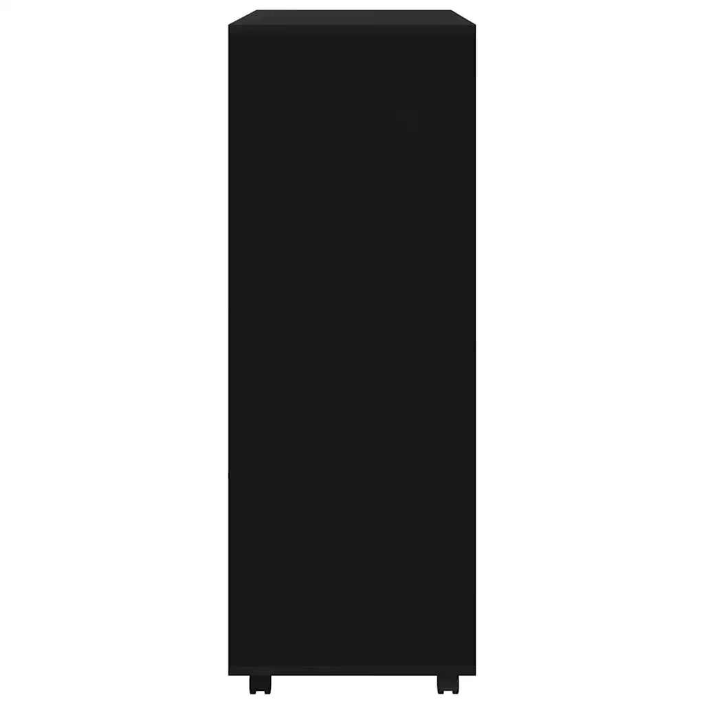 Armadio Nero 80x40x110 cm in Legno Multistrato 808514