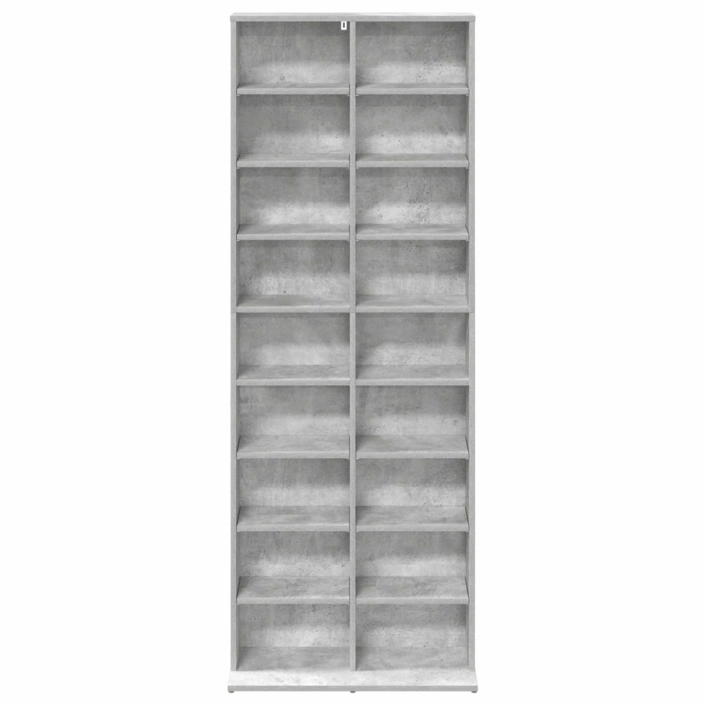 Mobile per CD Grigio Cemento 65 x 23,5 x 175 cm 8012661